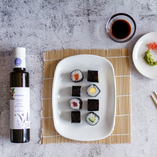 Sushi amb Vinagre de poma ecològic amb mel de lavanda Alemany