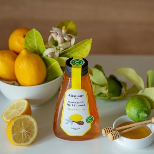 Miel con limón y Vitamina C Antigoteo 500g Alemany