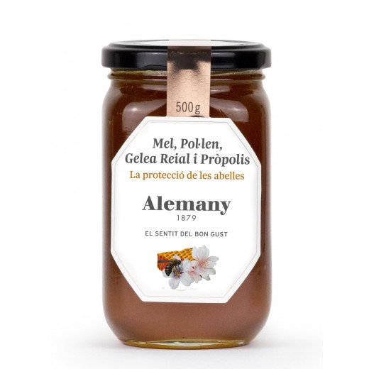 Mel amb pol·len, gelea reial i pròpolis 500g | Premi Great Taste 2017