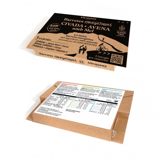 Pack 3 Barritas energéticas con miel 'Resistencia' Alemany