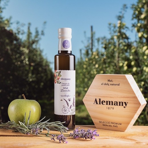 Vinagre de poma amb mel de lavanda eco 250 ml Alemany