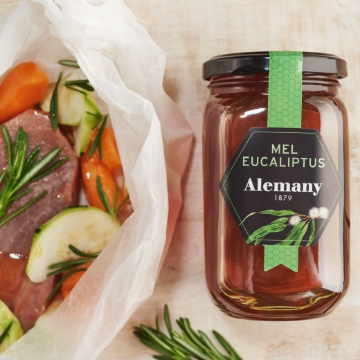 Peix a la papillote amb verdures i mel d'eucaliptus Alemany | Menjar Saludable