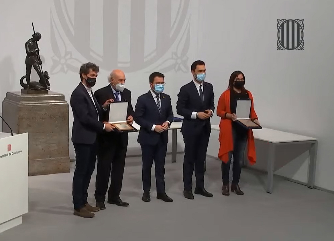 La Generalitat entrega a Alemany la Placa President Macià